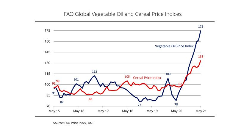 Source: FAO Price Index, AMI
